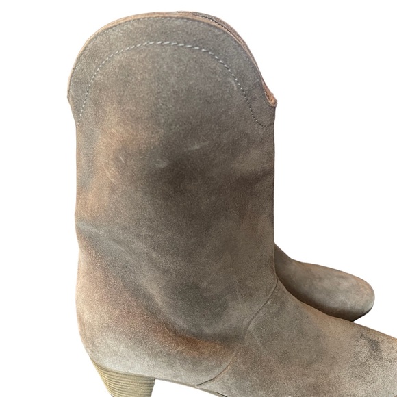 See By Chloe Suede Ankle Cowboy Boots - Picture 4 of 7